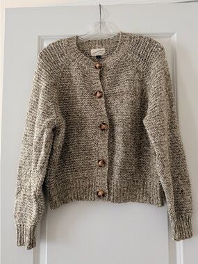 Universal Thread Button-Front Chunky Knit Cardigan